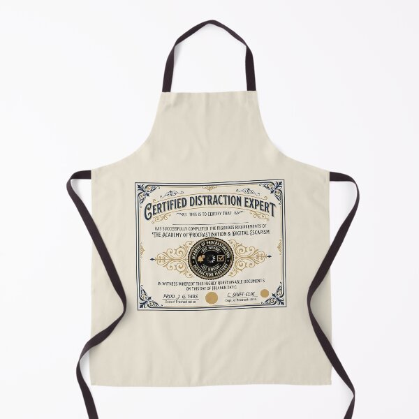Item preview, Certified Distraction Expert Vintage Funny designed and sold by Zazz Lee.
