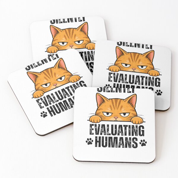 Item preview, Silently Evaluating Humans Funny Cat T-Shirt – Grumpy Orange Cat Graphic | Sarcastic Cat Lover Gift | Introvert Humor Tee designed and sold by TeehMeow.