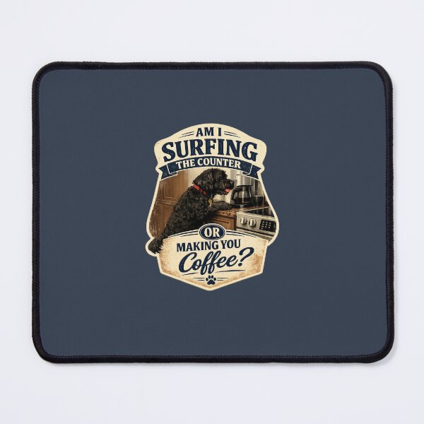 Item preview, Portuguese Water Dog: Counter Surfing Coffee Maker designed and sold by PWD-Art-And-Graphics.