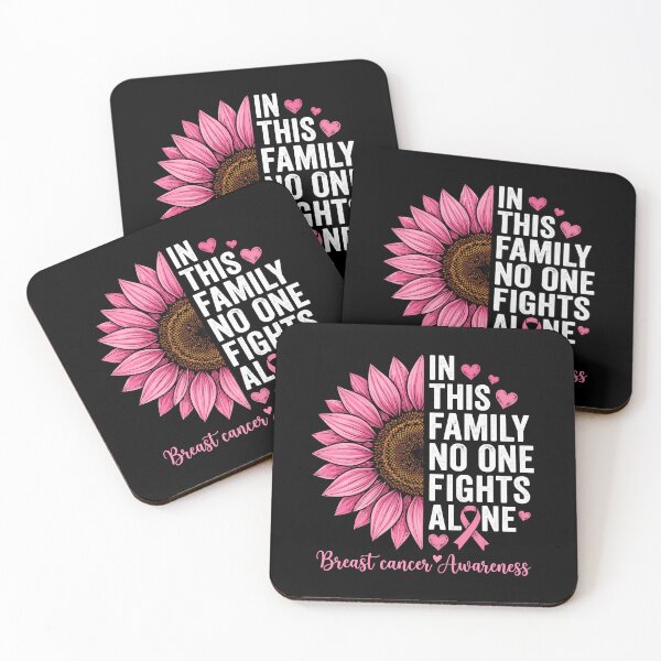 Item preview, In This Family No One Fights Alone Breast Cancer Awareness Support Fighter designed and sold by Doodleoub.