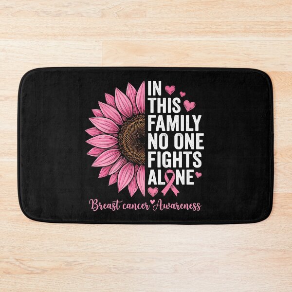 Item preview, In This Family No One Fights Alone Breast Cancer Awareness Support Fighter designed and sold by Doodleoub.