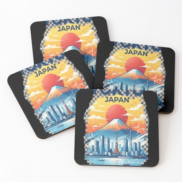 Item preview, Japan Tokyo Mount Fuji Cityscape Vintage Minimal Travel designed and sold by vlahosfeari.