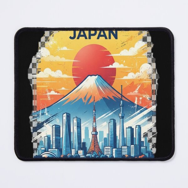 Item preview, Japan Tokyo Mount Fuji Cityscape Vintage Minimal Travel designed and sold by vlahosfeari.