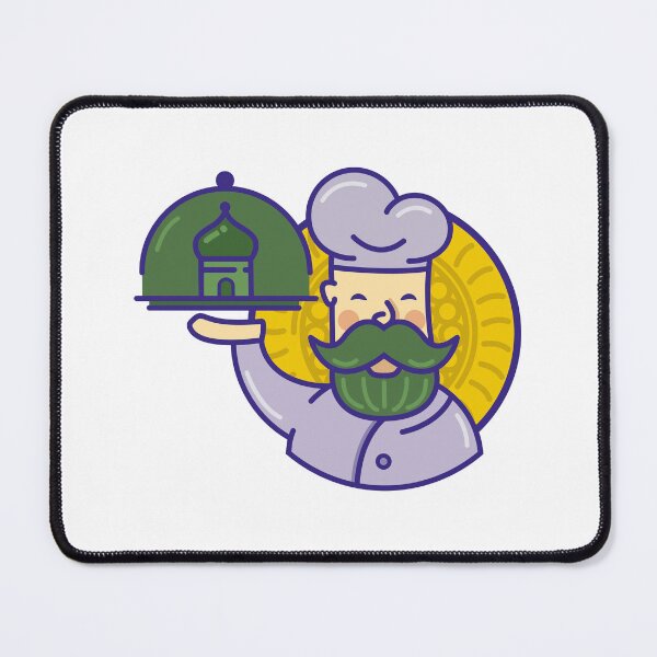 Item preview, Green Bukhari Chef Mosque Dome Catering Logo designed and sold by dxiermk.