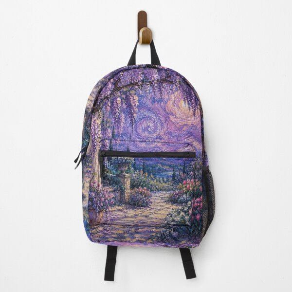 Item preview, Wisteria Terrace Beneath a Swirling Sky designed and sold by lenamedema.