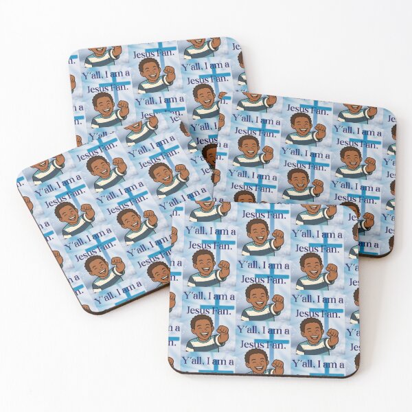 Item preview, Y'all, I Am A Jesus Fan Joyful Christian Boy Kids Art designed and sold by Artemis & Woven Collective.