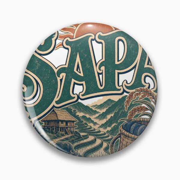 Item preview, Sapa Vietnam Vintage Signwriting Travel Design designed and sold by VisualArtsOasis.