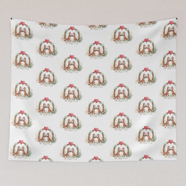 Item preview, The Happy Fox Couple designed and sold by Roy & Tiffany.