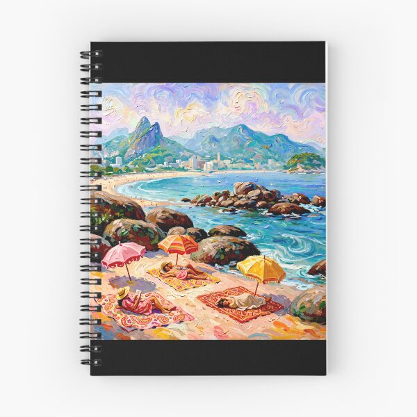 Item preview, Arpoador (the Harpoon )a small peninsula between Ipanema and Copacabana.#5 designed and sold by Helios Be. Lavsh.