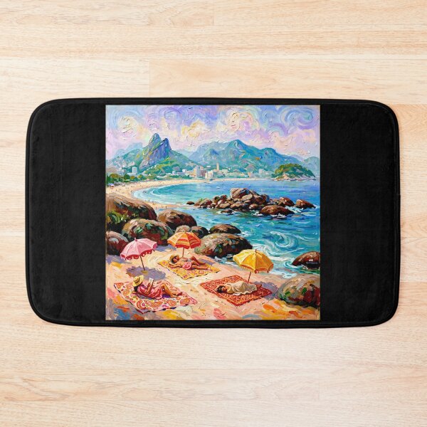 Item preview, Arpoador (the Harpoon )a small peninsula between Ipanema and Copacabana.#5 designed and sold by Helios Be. Lavsh.