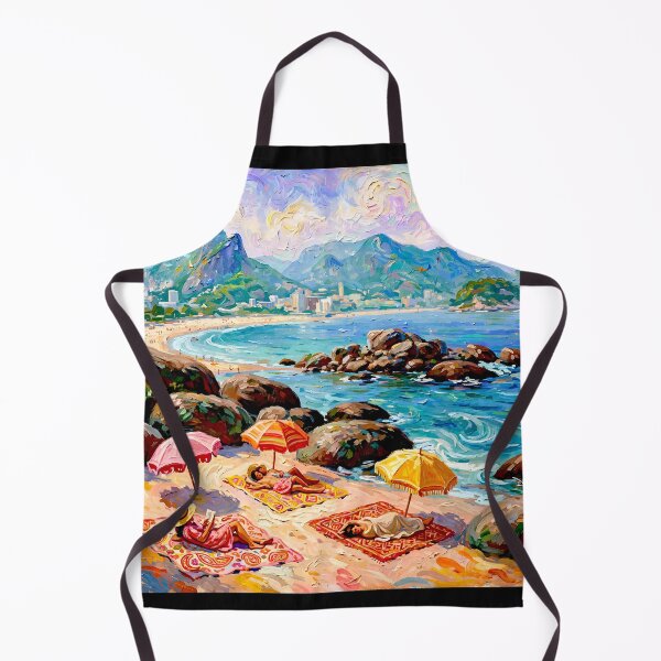 Item preview, Arpoador (the Harpoon )a small peninsula between Ipanema and Copacabana.#5 designed and sold by Helios Be. Lavsh.