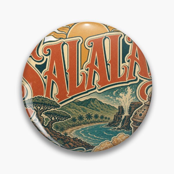 Item preview, Salalah Oman Vintage Hand Lettered Travel Emblem designed and sold by VisualArtsOasis.