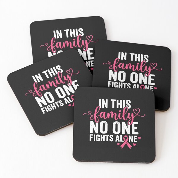 Item preview, In This Family No One Fights Alone Breast Cancer Awareness Family Support designed and sold by Doodleoub.
