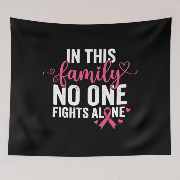 Item preview, In This Family No One Fights Alone Breast Cancer Awareness Family Support designed and sold by Doodleoub.