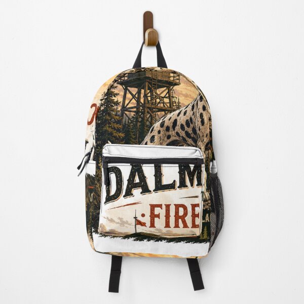Item preview, Dalmatian The Fire Watch Vintage Forest Guardian Retro Outdoor T-Shirt designed and sold by TeeVibeHaus.