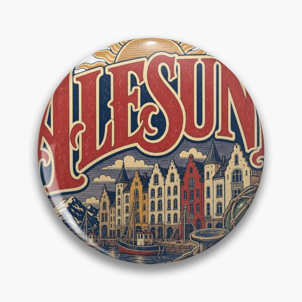 Item preview, Alesund Norway Retro Signpainter Lettering Art designed and sold by VisualArtsOasis.