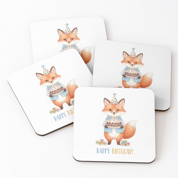 Item preview, Fox Birthday Cake designed and sold by Roy & Tiffany.