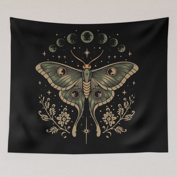 Item preview, Vintage Luna Moth Celestial T-Shirt Design designed and sold by phsycartwork.