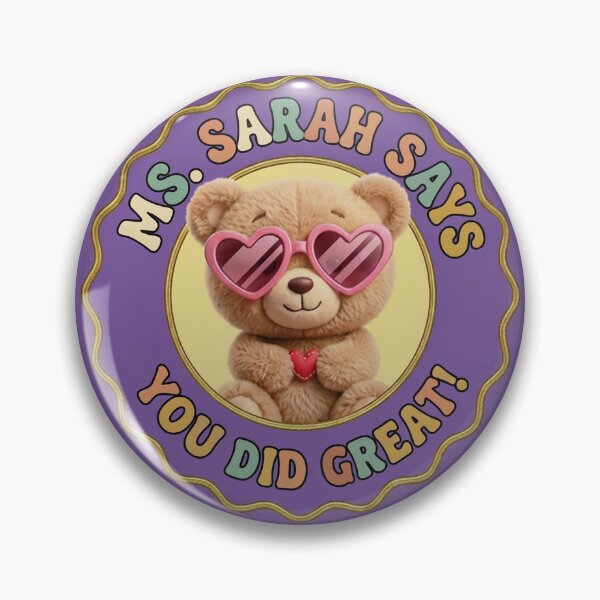 Item preview, Ms. Sarah Says You Did Great - Cute Retro Teacher designed and sold by ViralVector.