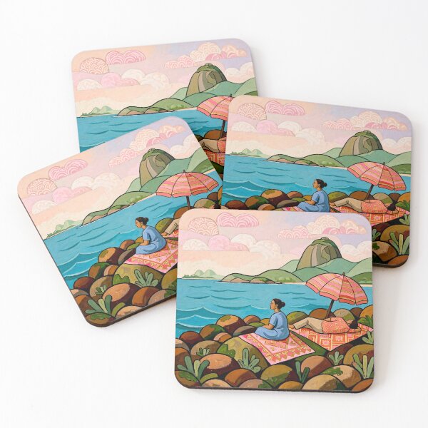 Item preview, Arpoador (the Harpoon )a small peninsula between Ipanema and Copacabana.#6 designed and sold by Helios Be. Lavsh.