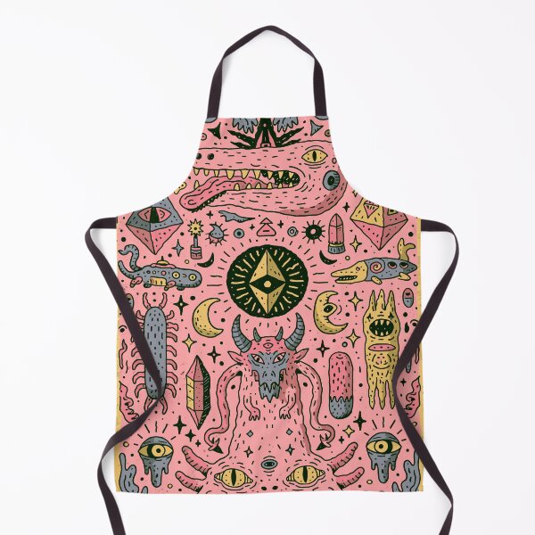Item preview, Psychedelic Monsters Mythical Creatures Cosmic Doodle Art designed and sold by Romgora.
