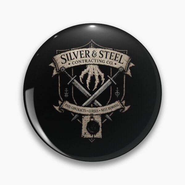 Item preview, Silver & Steel Contracting Co. Monster Removal Crest designed and sold by agearb.