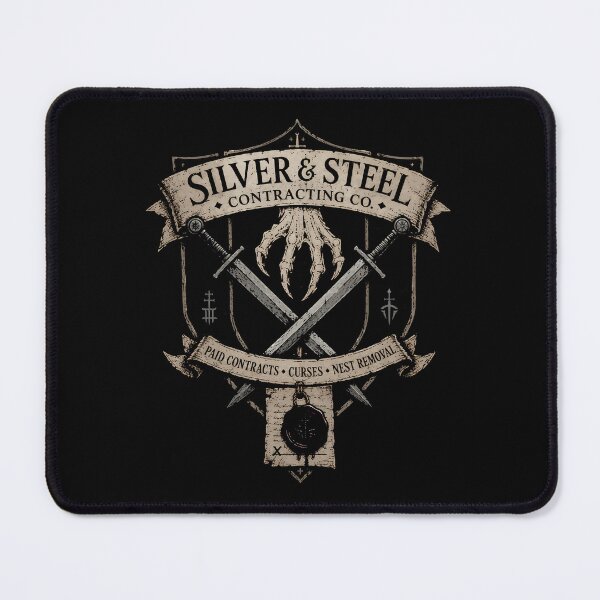 Item preview, Silver & Steel Contracting Co. Monster Removal Crest designed and sold by agearb.