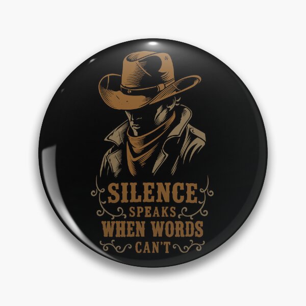 Item preview, Silence Speaks When Words Can't Cowboy T-Shirt designed and sold by phsycartwork.