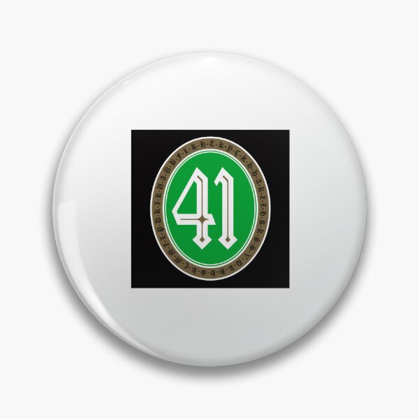 Item preview, Number 41 Gothic Badge Green Emblem designed and sold by dxiermk.
