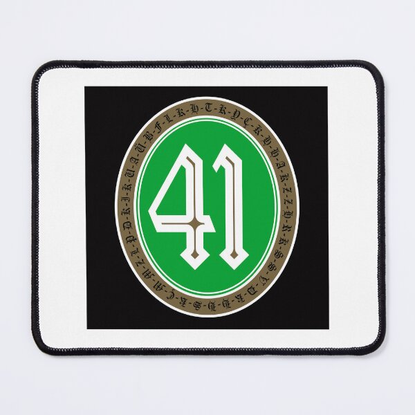Item preview, Number 41 Gothic Badge Green Emblem designed and sold by dxiermk.