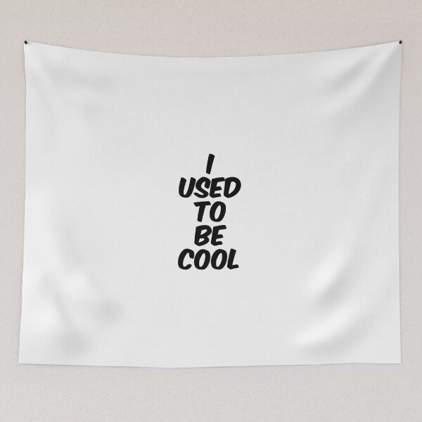 Item preview, Text Typography I used to be cool Aging Humor designed and sold by TypeboldStudio.