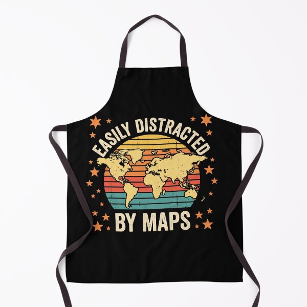 Item preview, Easily Distracted By Maps | World Traveler Geography Lover designed and sold by Doodleoub.