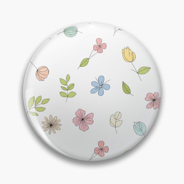 Item preview, Dainty Pastel Floral Doodle Seamless Pattern designed and sold by ShabanMerch.