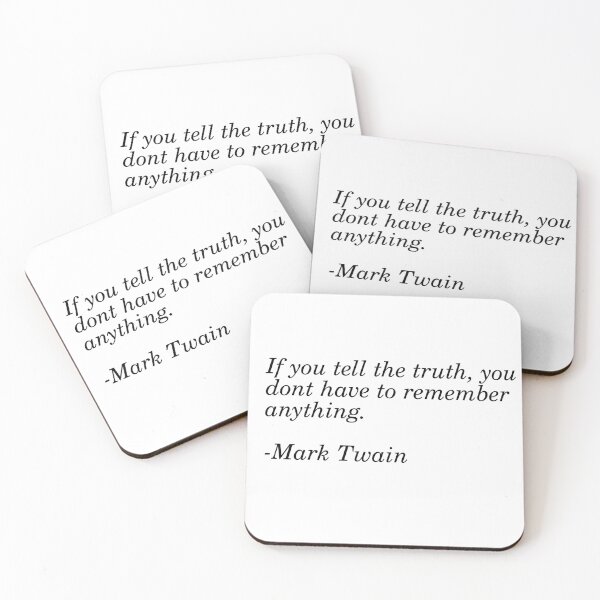 Item preview, Mark Twain Quote designed and sold by Fictional-Co.