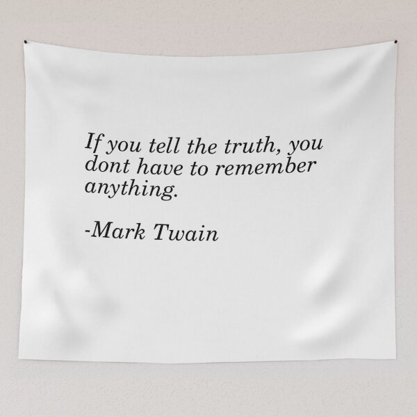 Item preview, Mark Twain Quote designed and sold by Fictional-Co.
