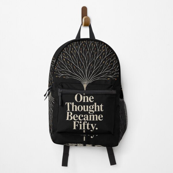 Item preview, One Thought Became Fifty Overthinking Anxiety Mental Health Minimalist Art Print designed and sold by thoughtswear.