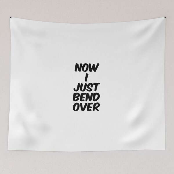 Item preview, Text Typography Now I just bend over Aging Humor designed and sold by TypeboldStudio.