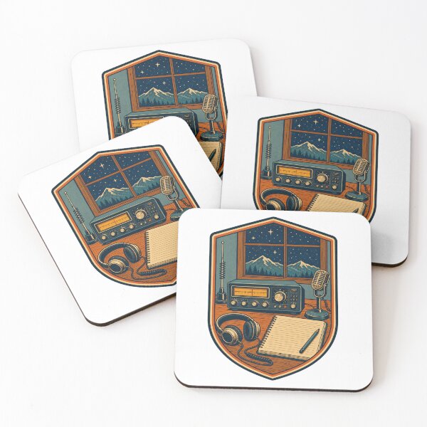 Item preview, Night Radio Desk Under Mountain Stars designed and sold by Moni50 Studio.