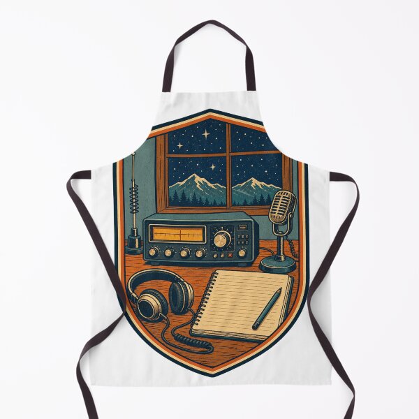 Item preview, Night Radio Desk Under Mountain Stars designed and sold by Moni50 Studio.