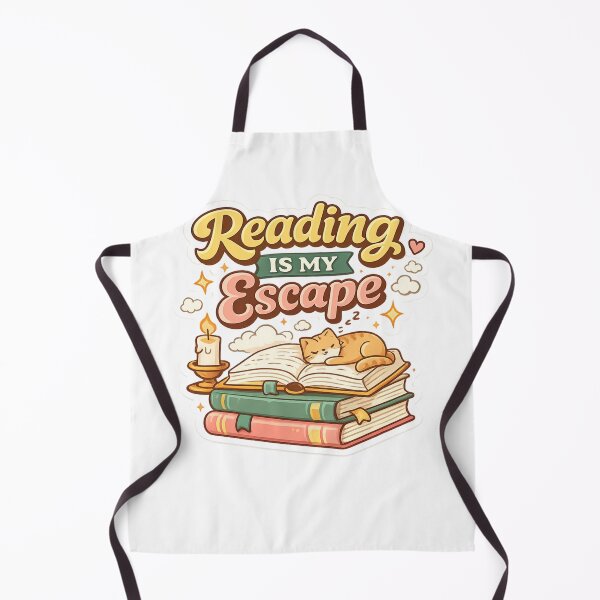 Item preview, Reading Is My Escape | Cute Book Lover Cat Sticker | Cozy Reading Aesthetic designed and sold by Genzfirevibes.
