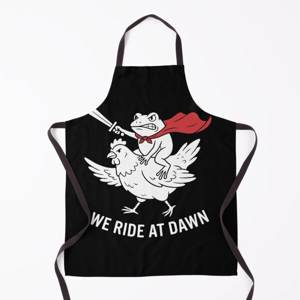 Item preview, We Ride At Dawn Funny Frog Chicken Adventure Fantasy Animal designed and sold by Doodleoub.