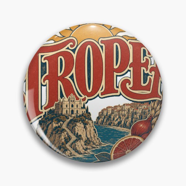 Item preview, Tropea Italy Retro Signpainter Lettering Art designed and sold by VisualArtsOasis.