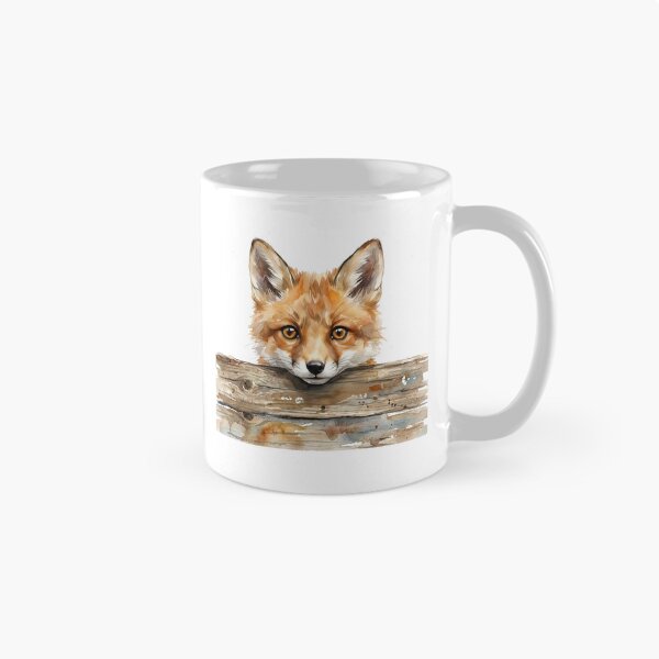 Item preview, Fox Peeking Fence designed and sold by Roy & Tiffany.