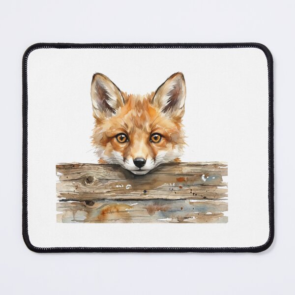 Item preview, Fox Peeking Fence designed and sold by Roy & Tiffany.
