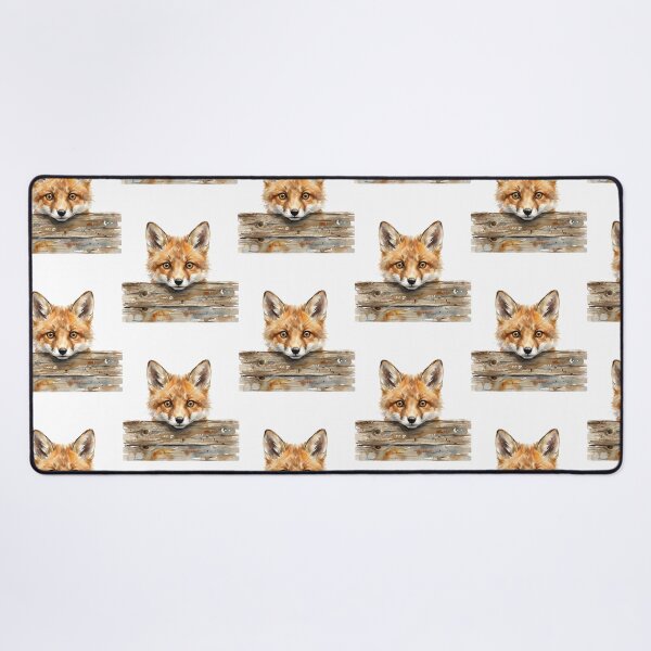 Item preview, Fox Peeking Fence designed and sold by Roy & Tiffany.