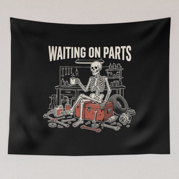 Item preview, Waiting On Parts Mechanic Automotive Repair Shop Humor designed and sold by Doodleoub.