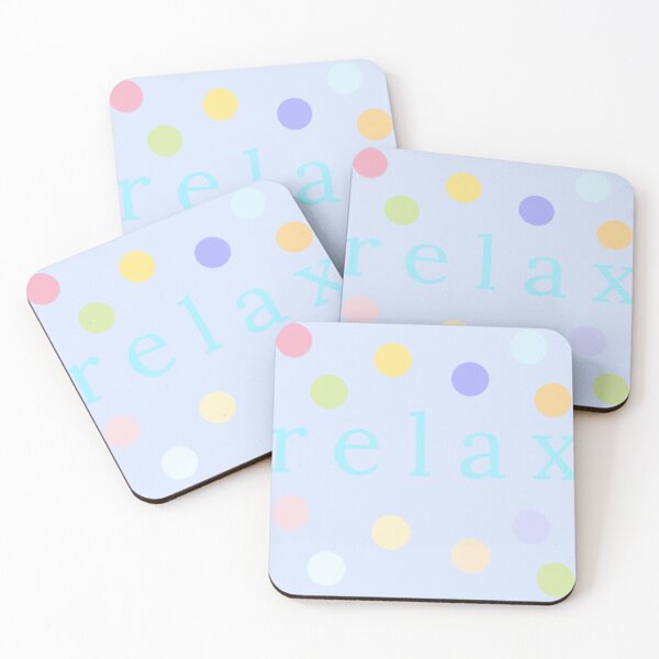 Item preview, Relax Mindful Typography Minimalist Polka Dot Art designed and sold by Nexus Space.