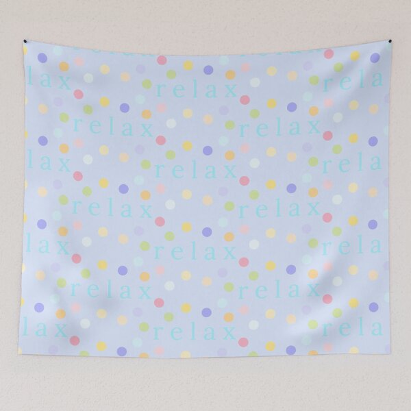 Item preview, Relax Mindful Typography Minimalist Polka Dot Art designed and sold by Nexus Space.