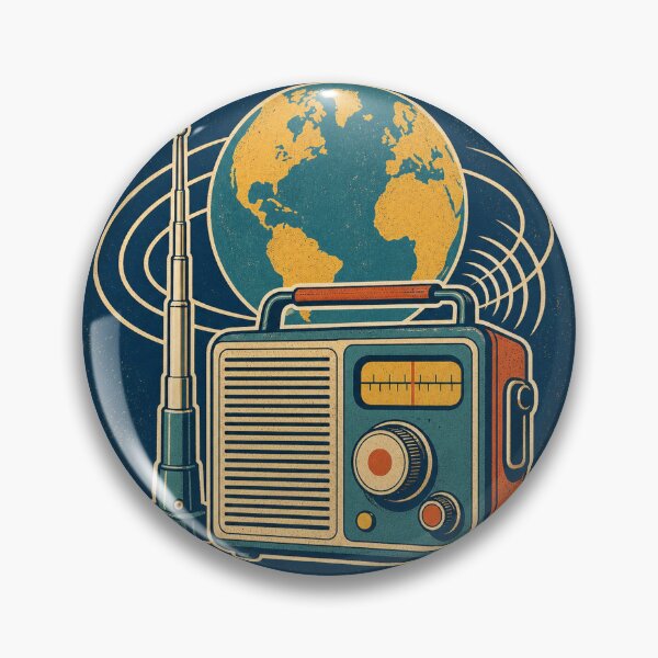 Item preview, Portable Shortwave Radio Global Signal Art designed and sold by Moni50 Studio.