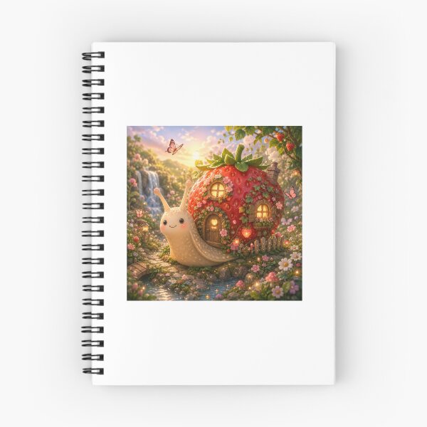 Item preview, Strawberry Snail Cottage Sticker  designed and sold by blossomfun.